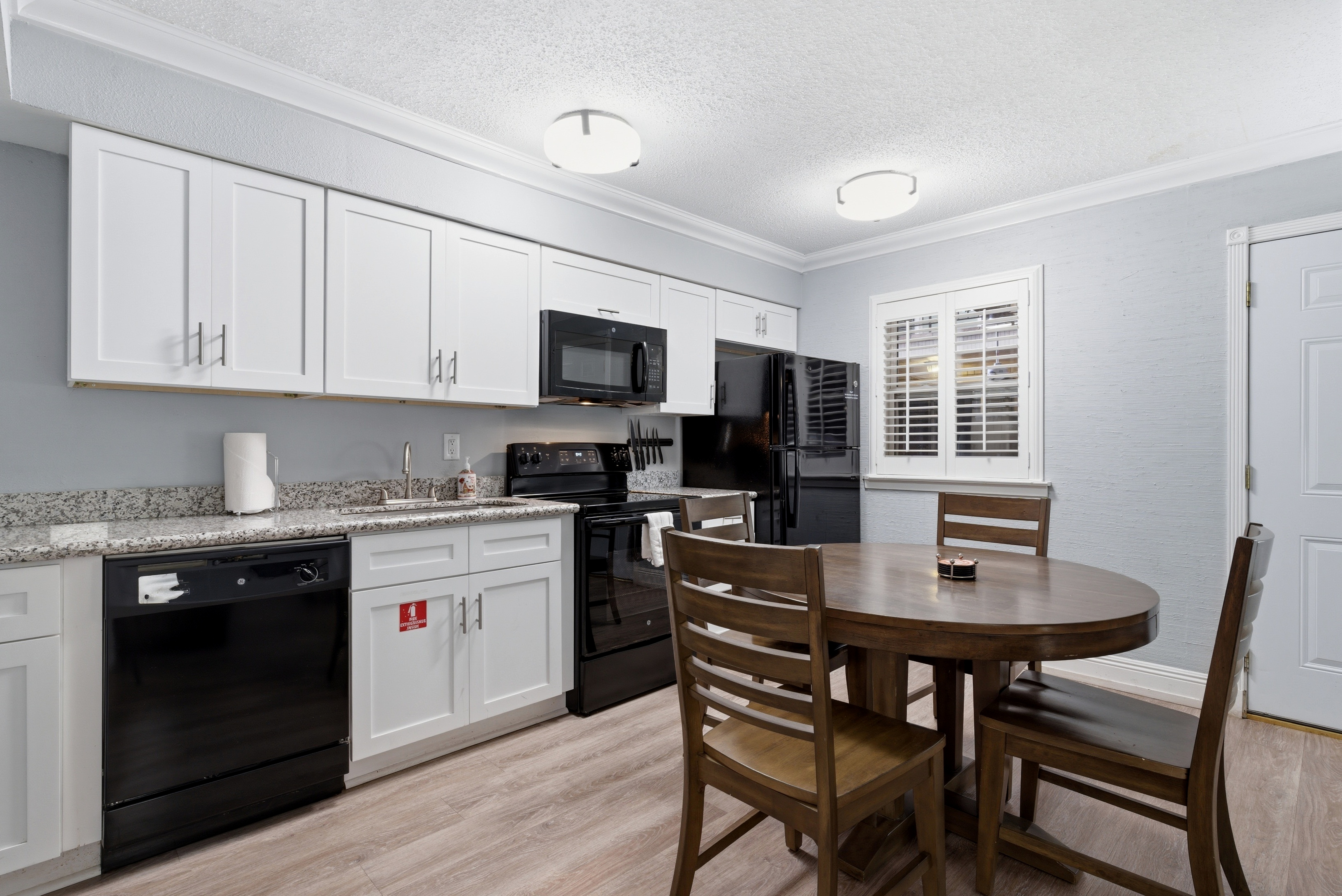 Fully equipped modern kitchen space