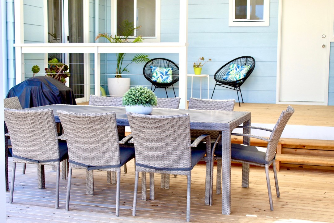 Upgraded outdoor deck and pergola with BBQ and alfresco dining