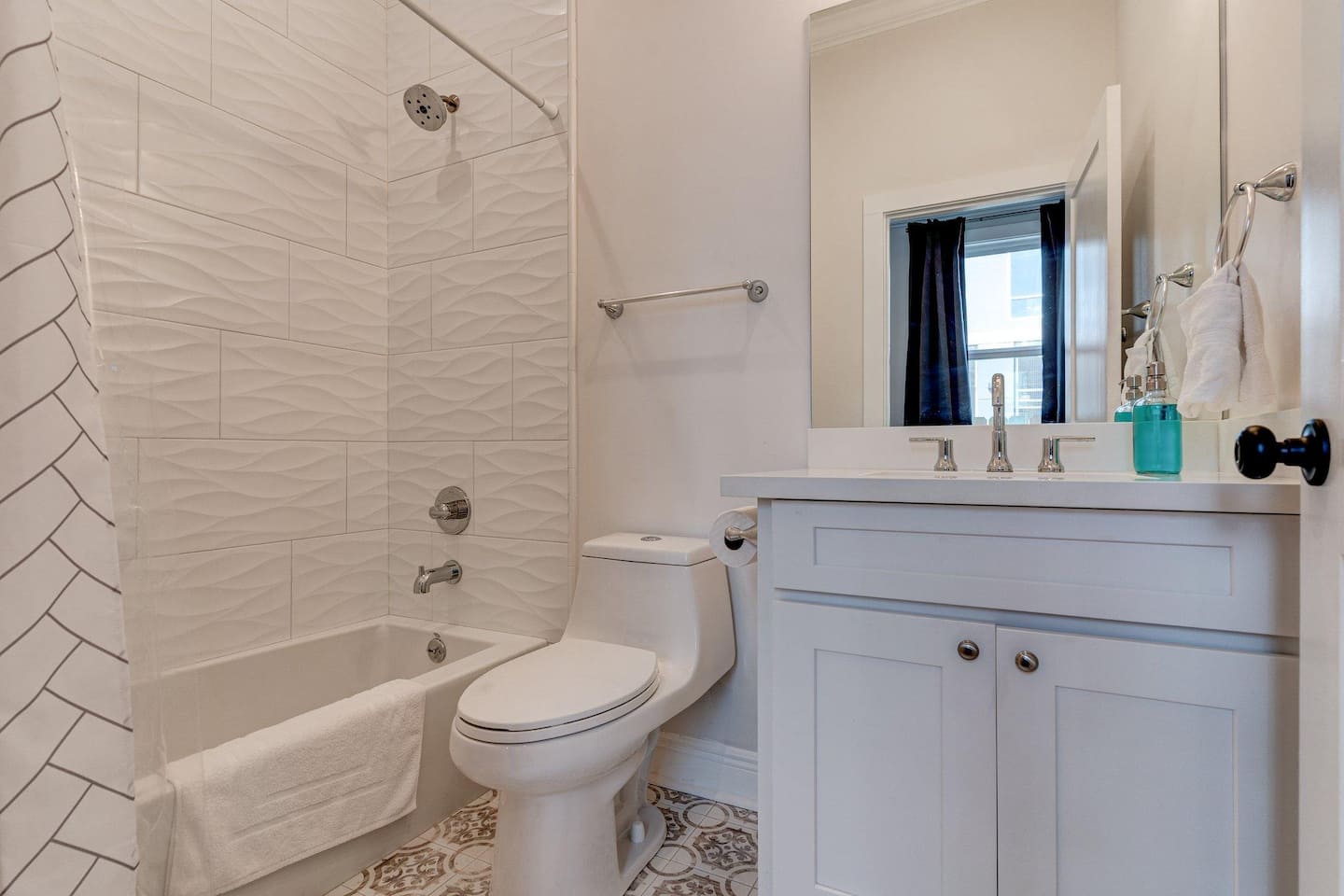 first bathroom space