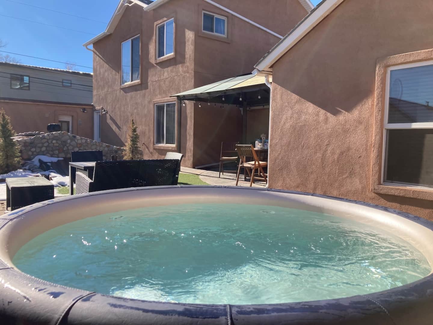 Salida Retreat House - courtyard hot tub (STR#753) — Salida, CO — vacation rental