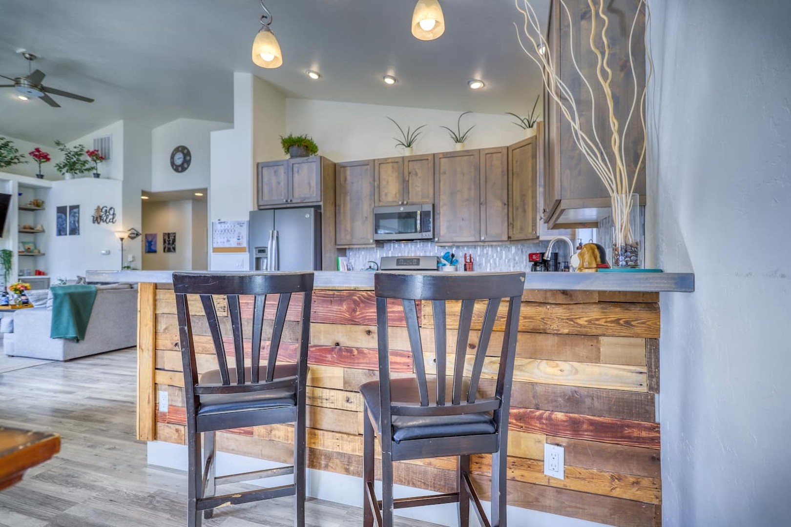 Bar Area with Barstools