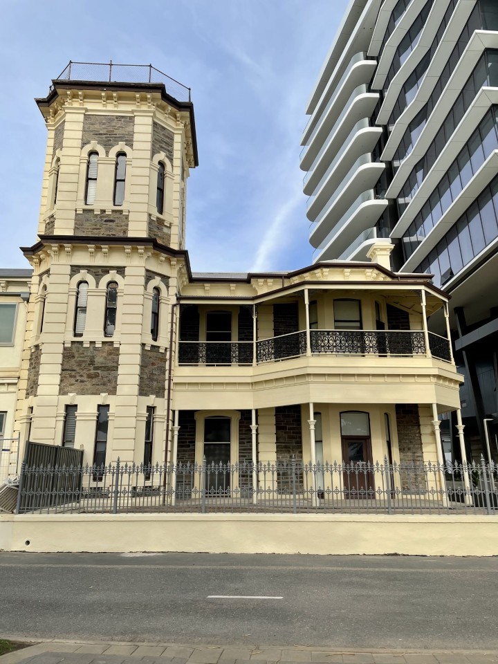 Situated within the heritage-listed Seafield Tower (circa 1876), featuring original high ceilings, rosettes, and stone walls combined with contemporary refurbishments.