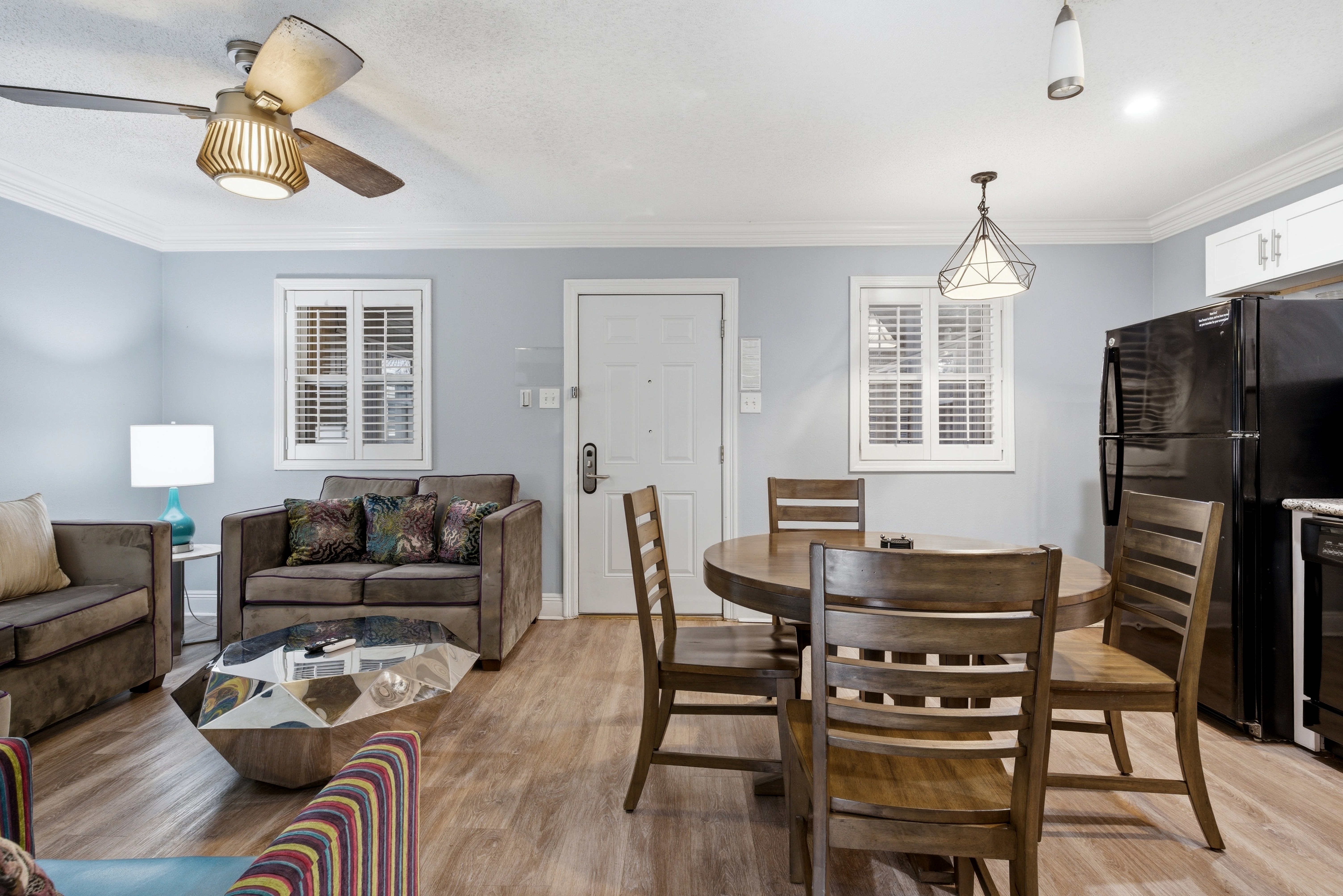 Bright gathering space with natural light