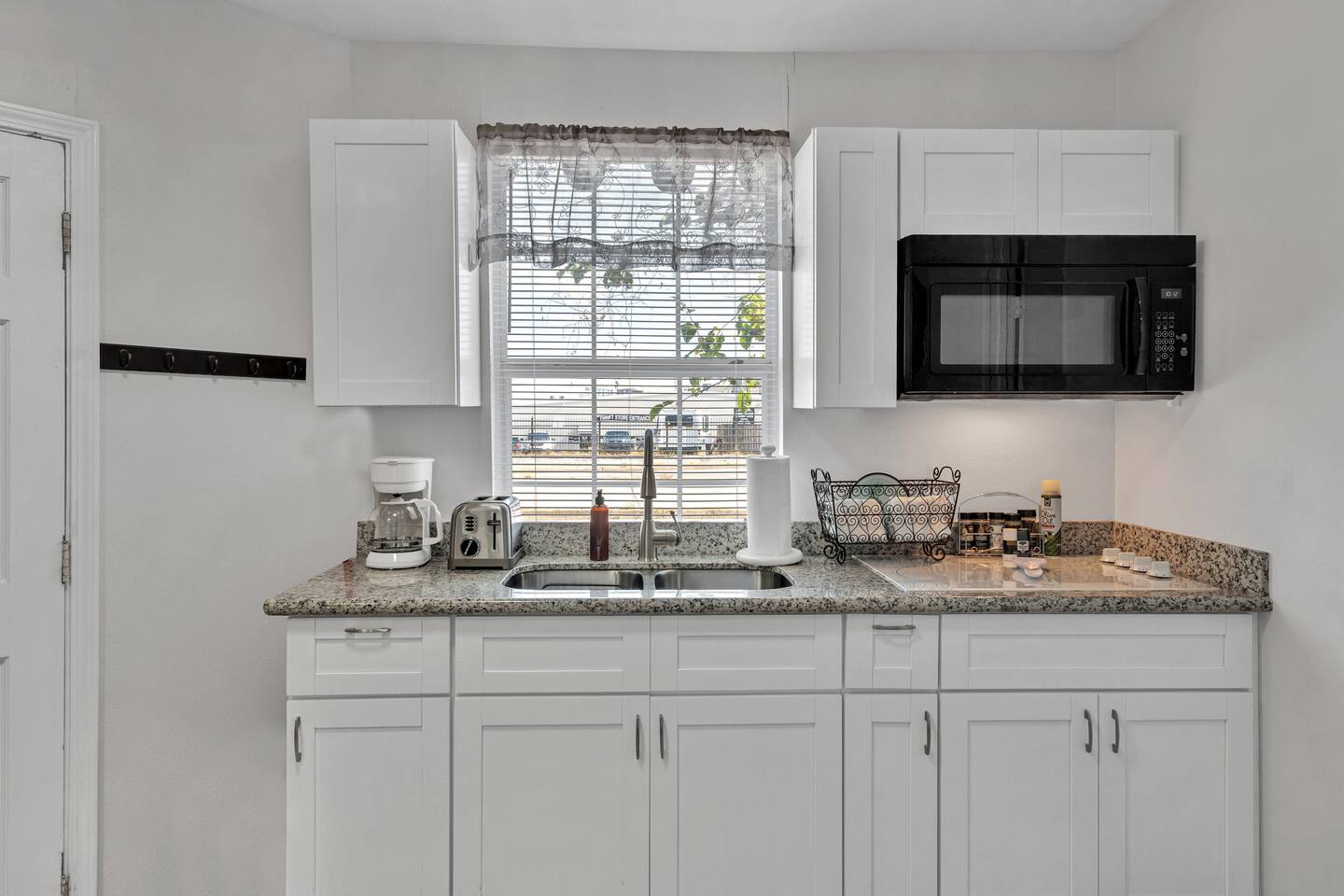 Fully equipped kitchen with modern appliances