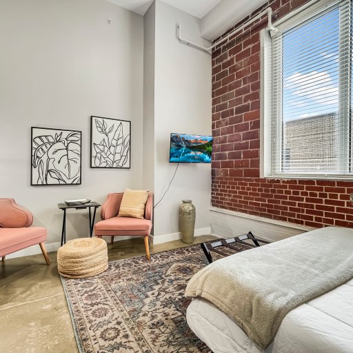 Sitting area with Roku TV
