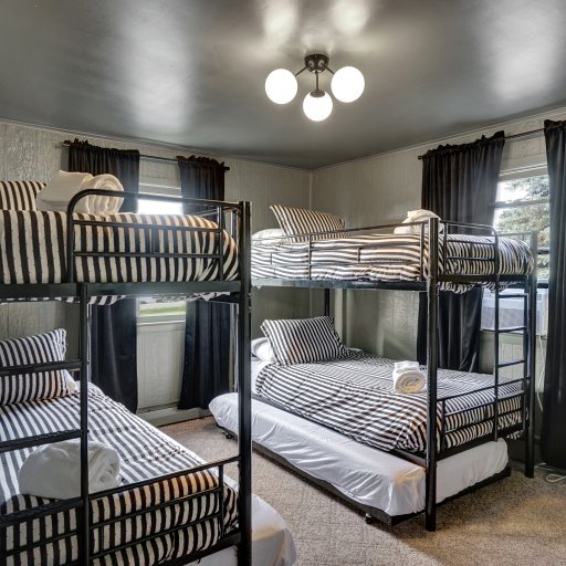 Bunk room ideal for kids or group trips.