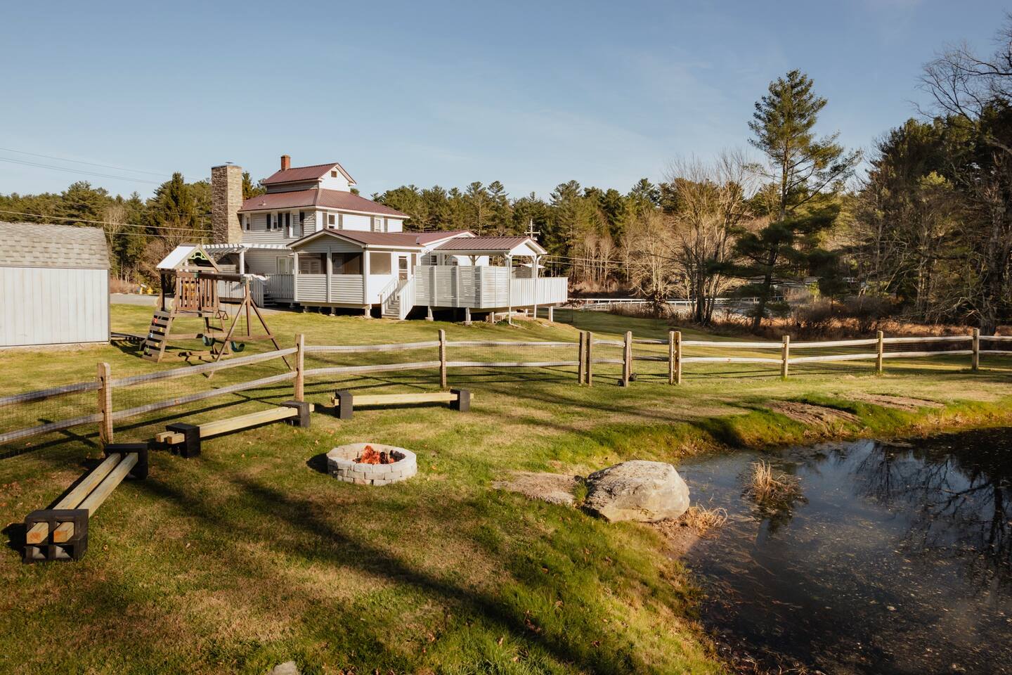 Swan Pond Cabin: Hot Tub & Firepit Retreat — Swan Lake, NY — vacation rental