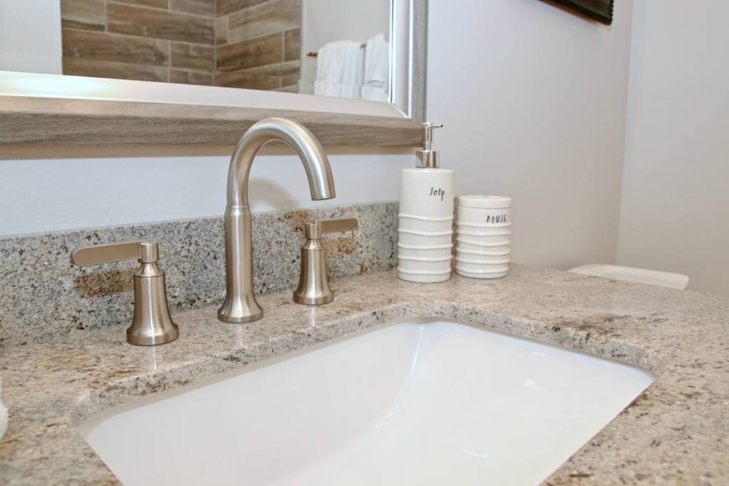 Pristine bathroom, ready for use! |Second Hall Bathroom Sink
