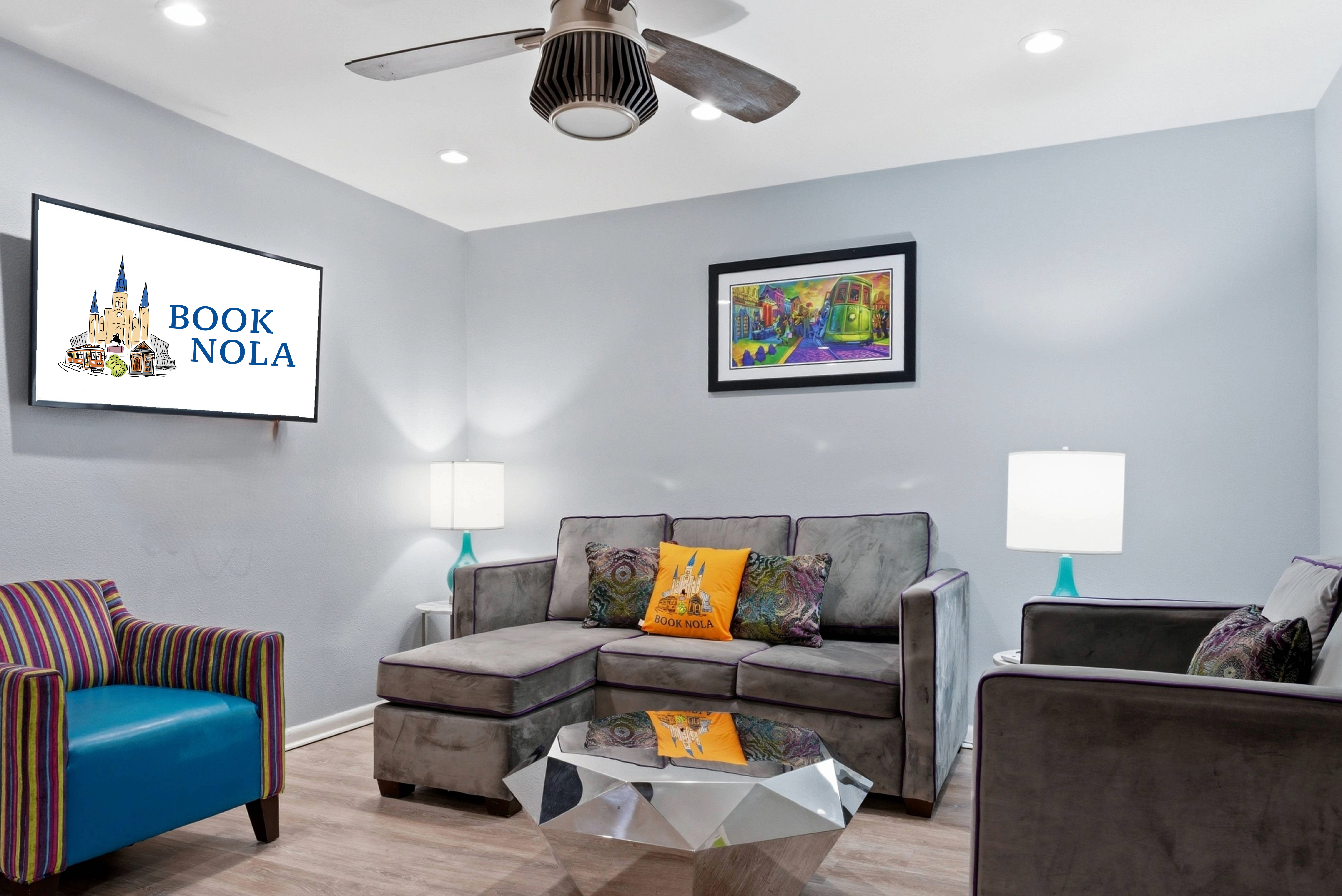 Warm lounge area made for unwinding