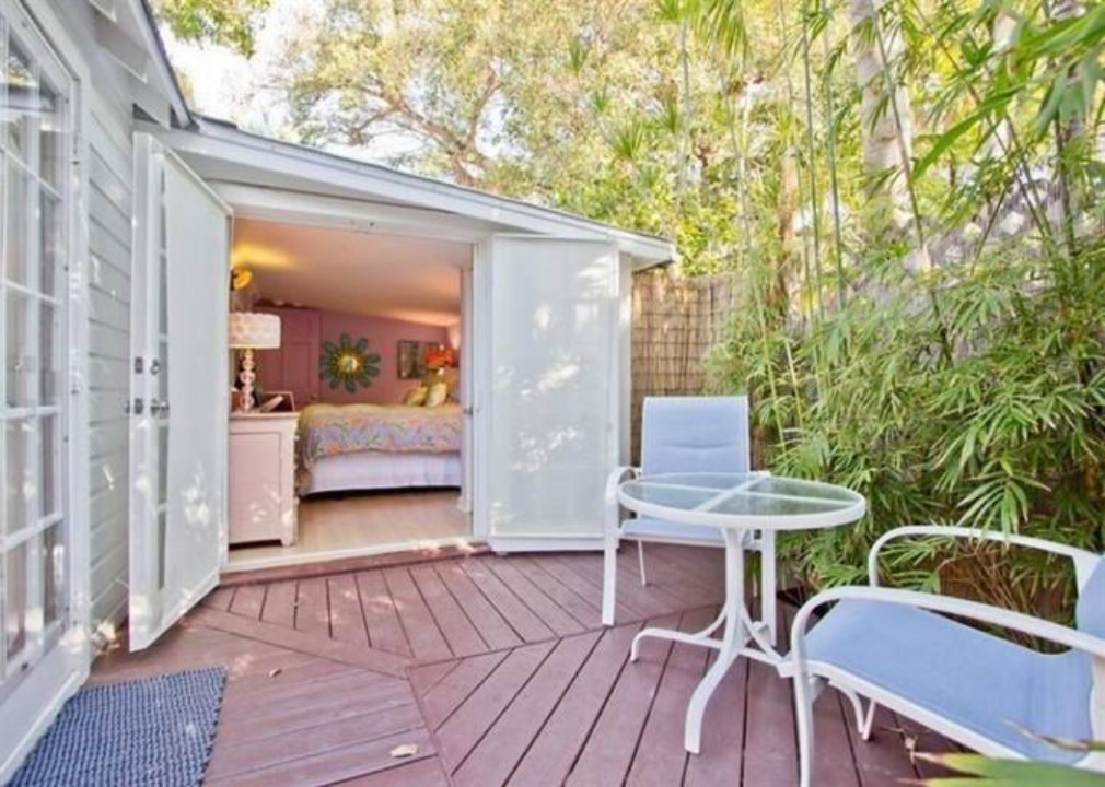 Carsten Lane Cottage — Deck off the bedrooms.