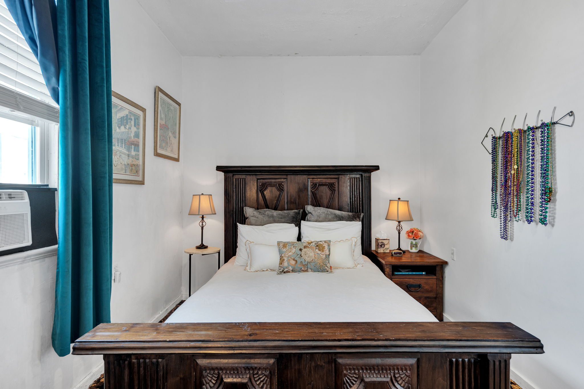 Warm, inviting guest bedroom with timeless style