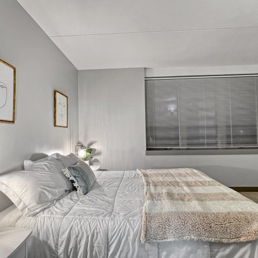 Gorgeous Master bedroom  with a view - and a dreamy plush queen bed