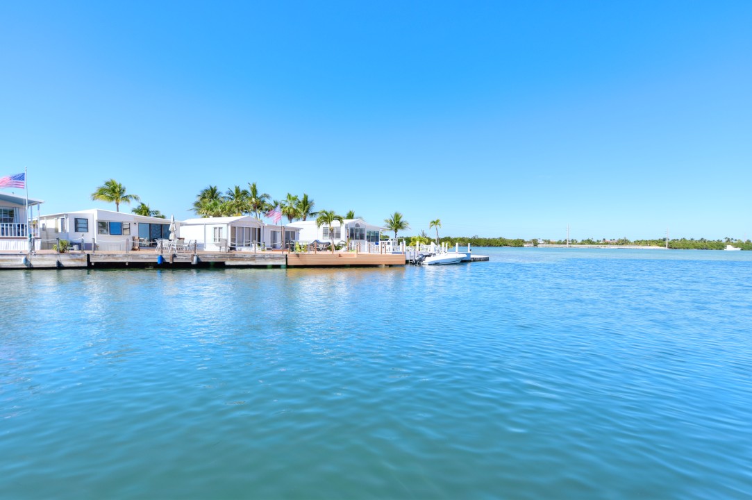 Windy Point Oceanfront in Geiger Key — From across the canal