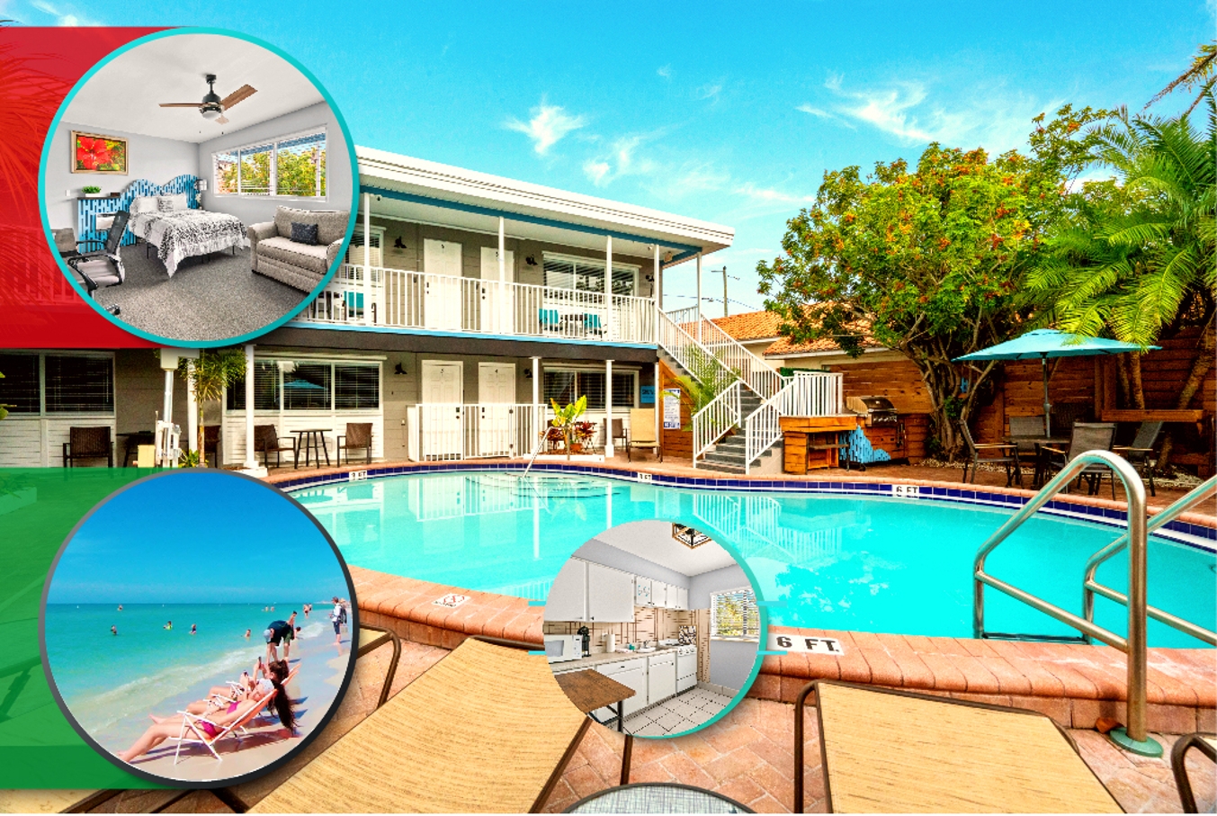 Steps to Beach, Htd Pool, King Bed, Kitchen #5 in Treasure Island, FL