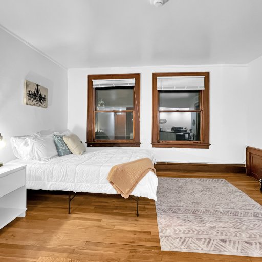 Beautiful hardwood floors and woodwork