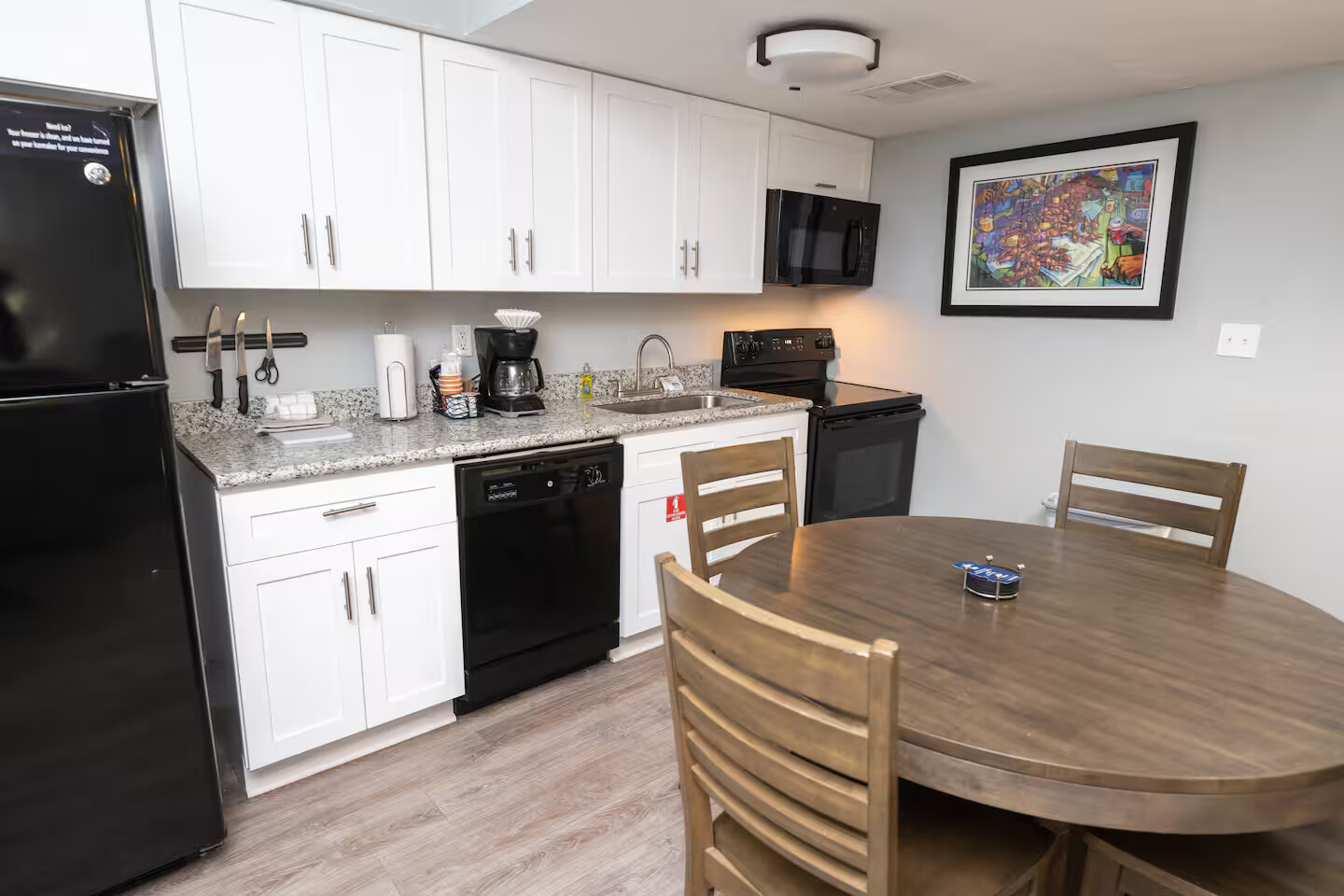 Fully stocked kitchen for easy meals