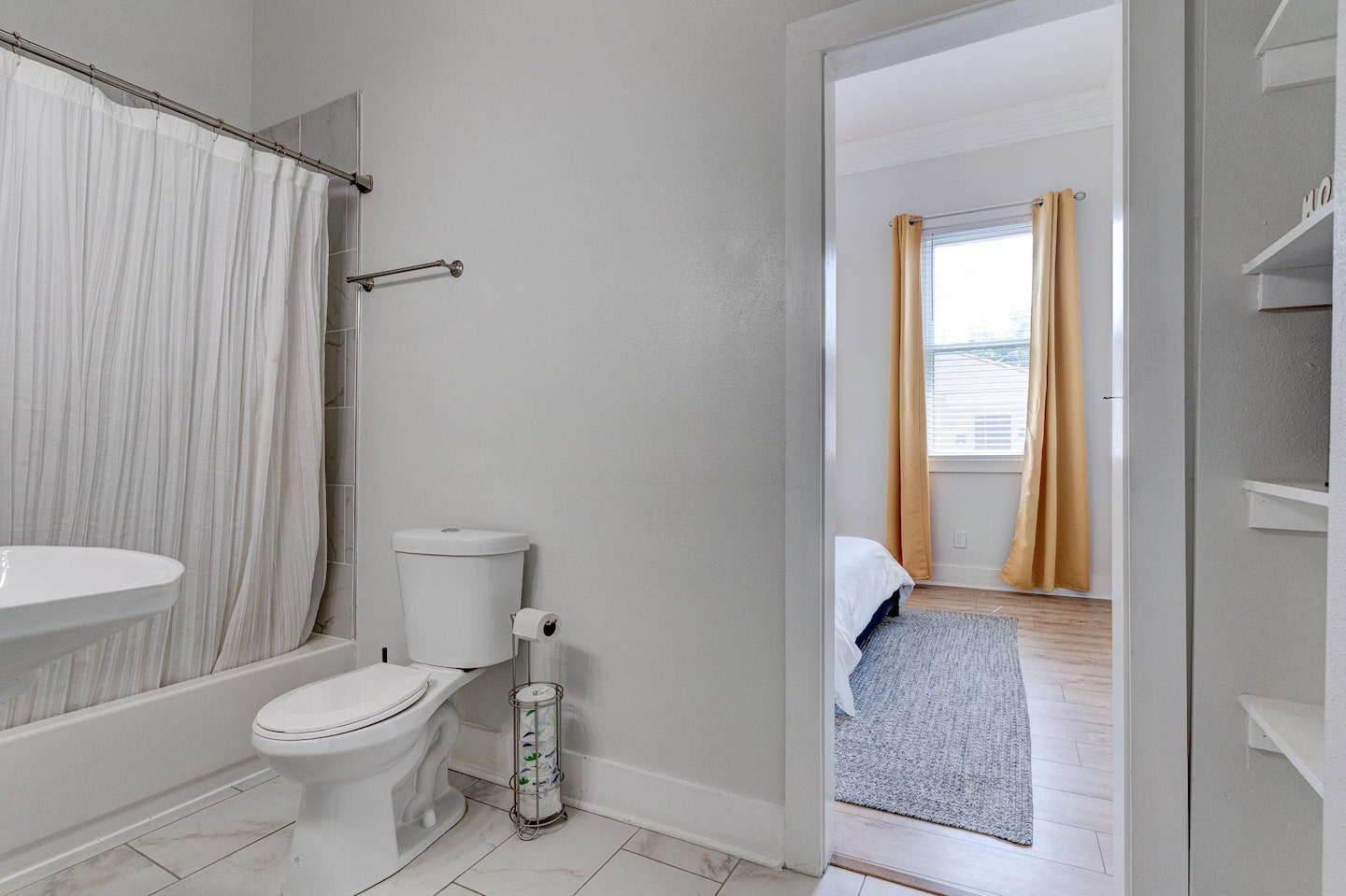 First Bathroom attached to first and second bedroom