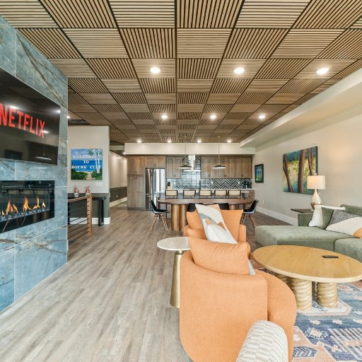 Cozy Up with Netflix by the Fireplace After a Day on the Water