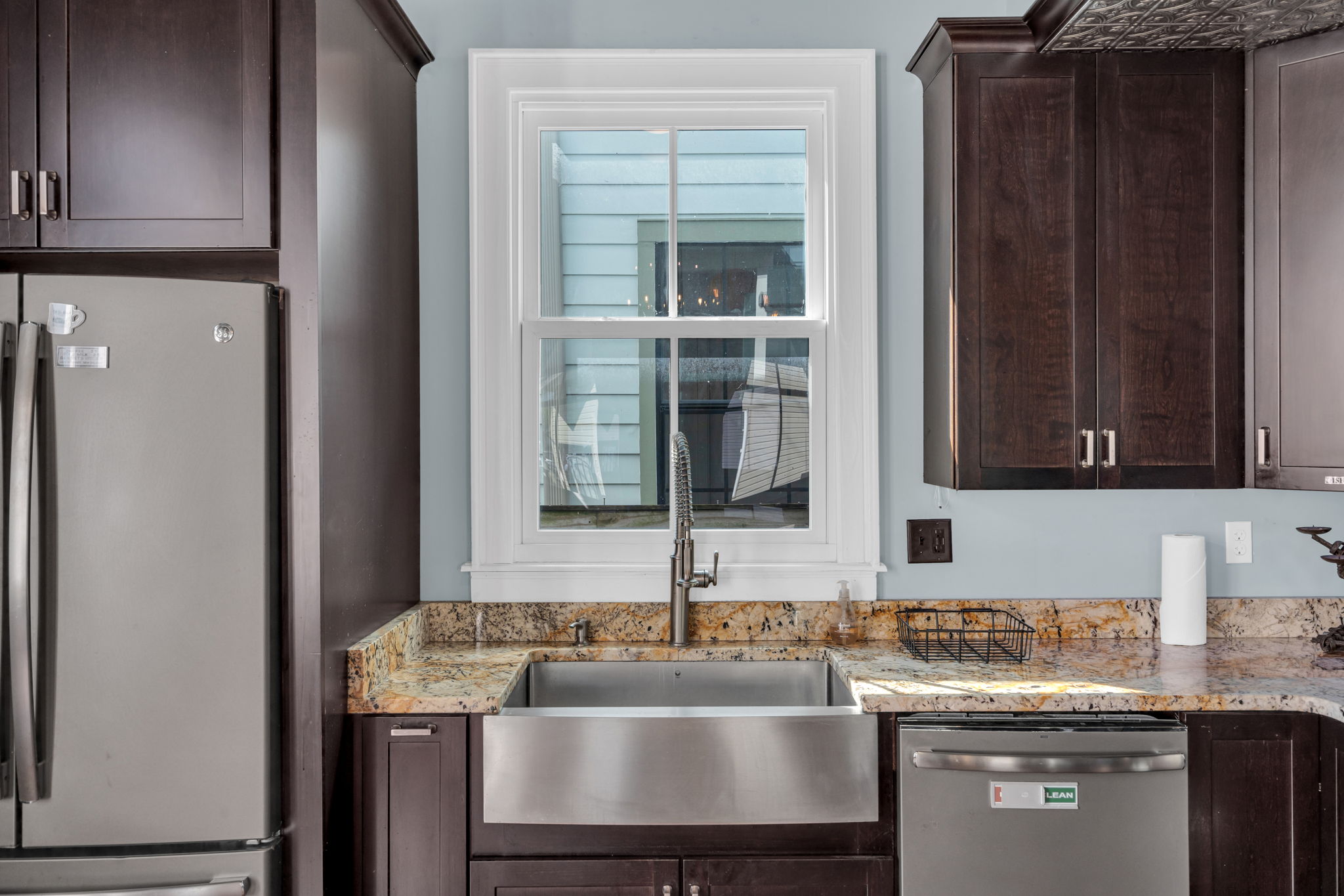 Modern fixtures and natural light for easy meal prep