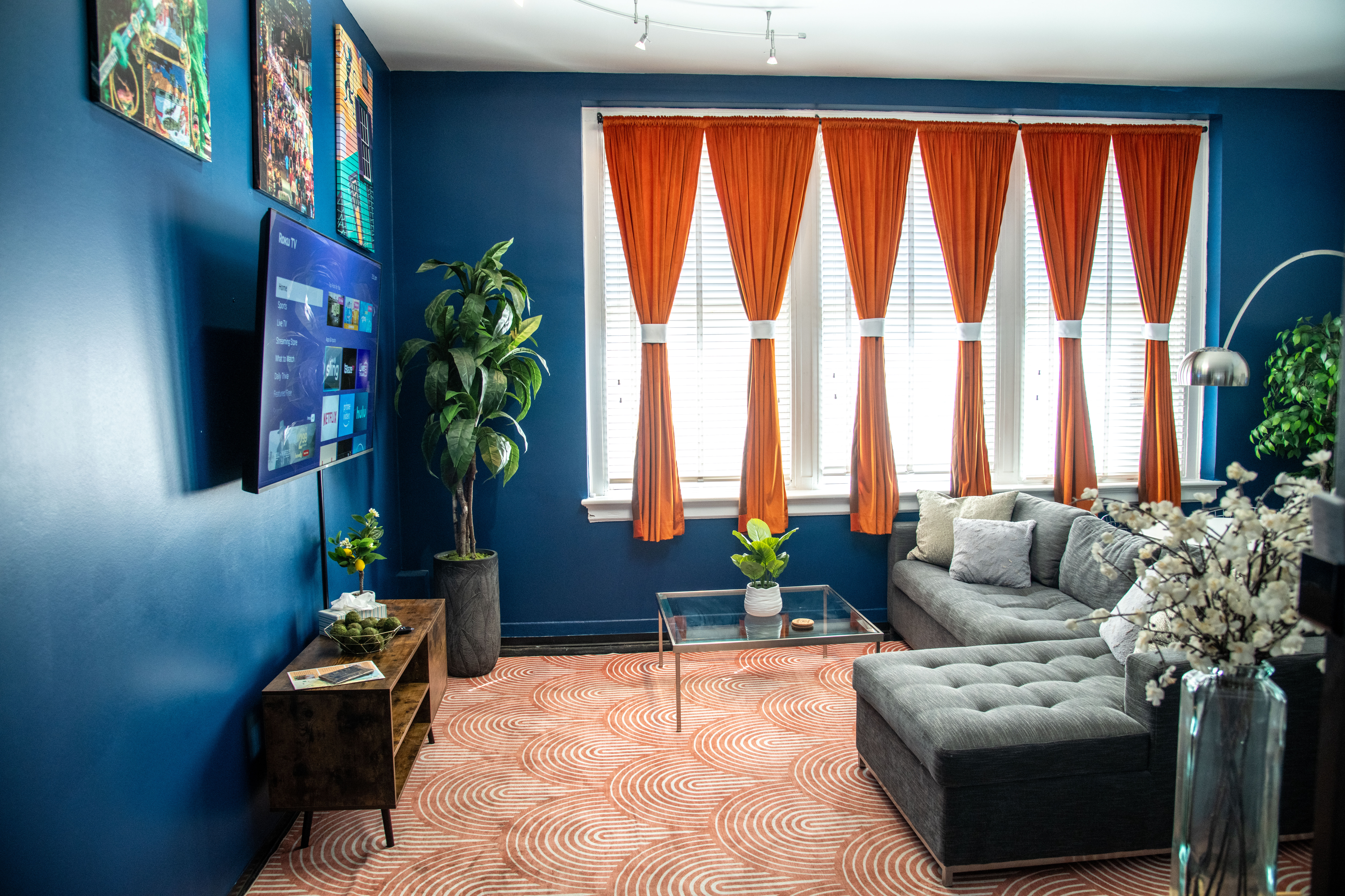 Bold colors, natural light, and plenty of room to gather.