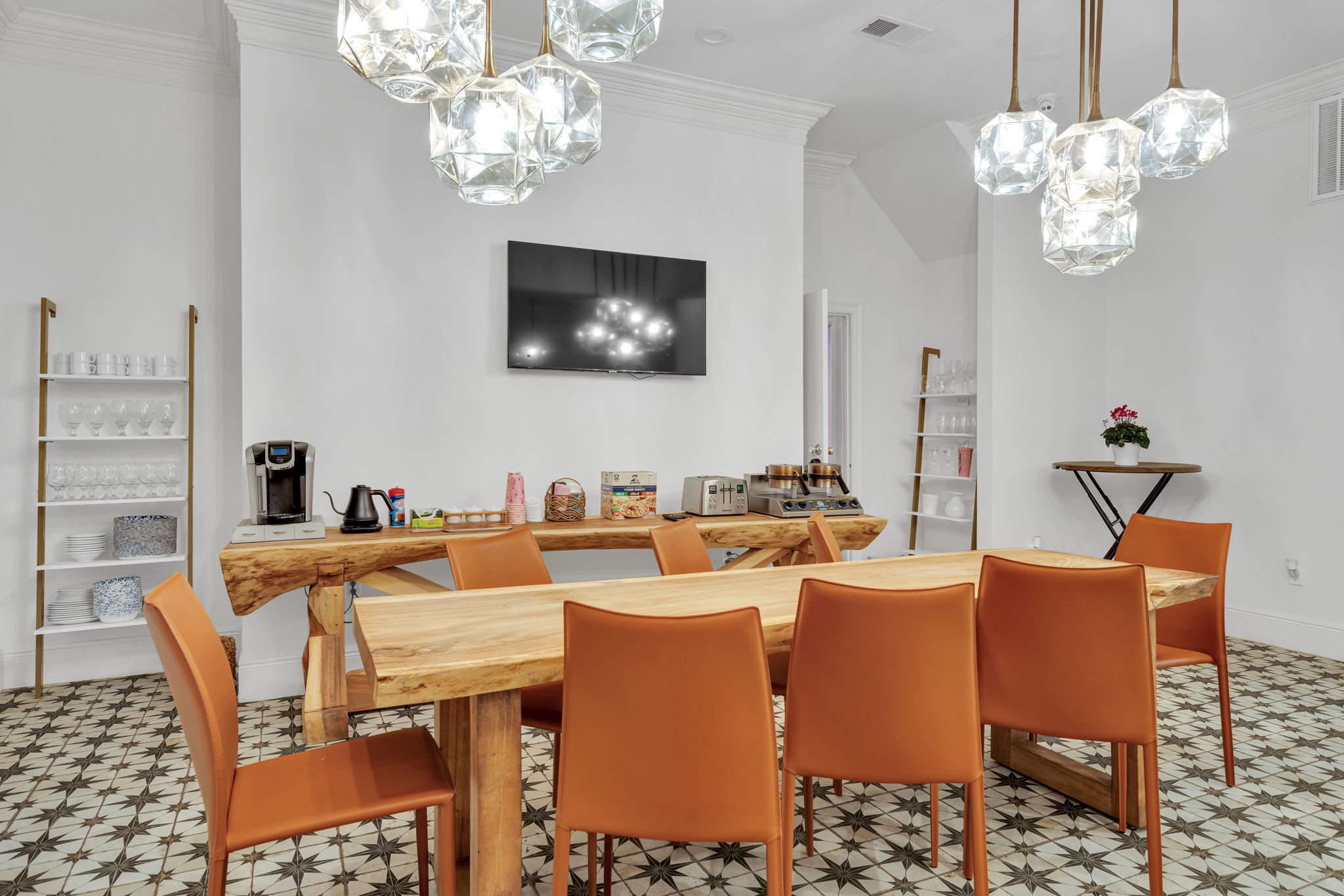 Dining table made for shared meals