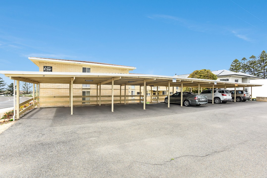 Designated undercover carport exclusively for unit 7 guests
