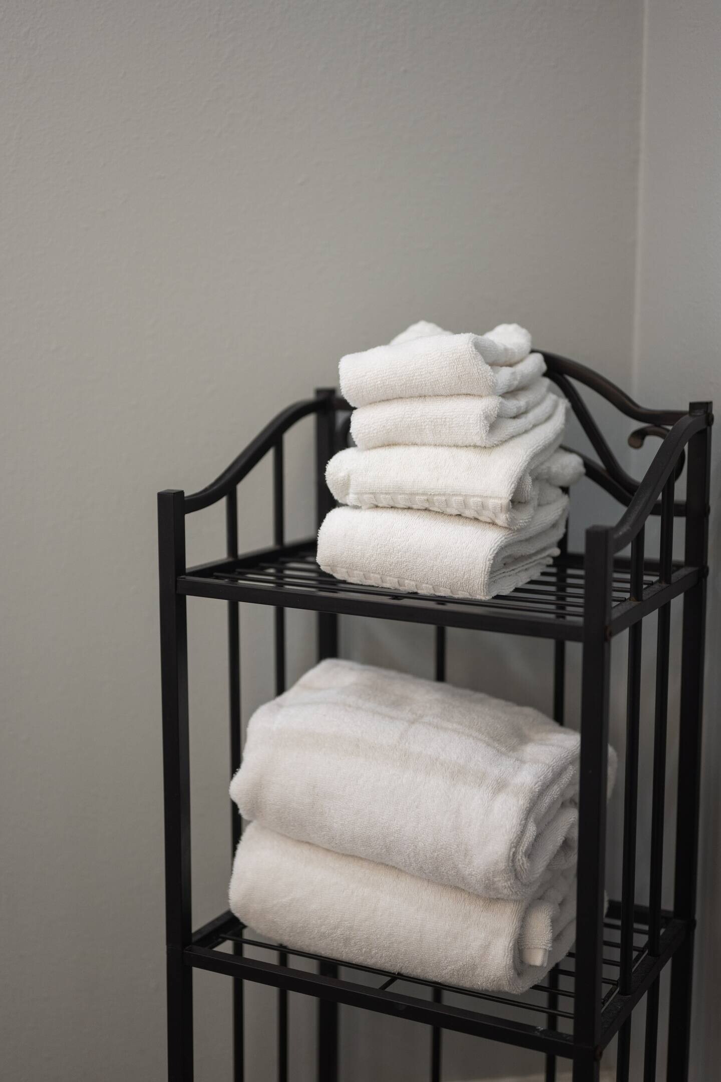 Fresh towels on hand