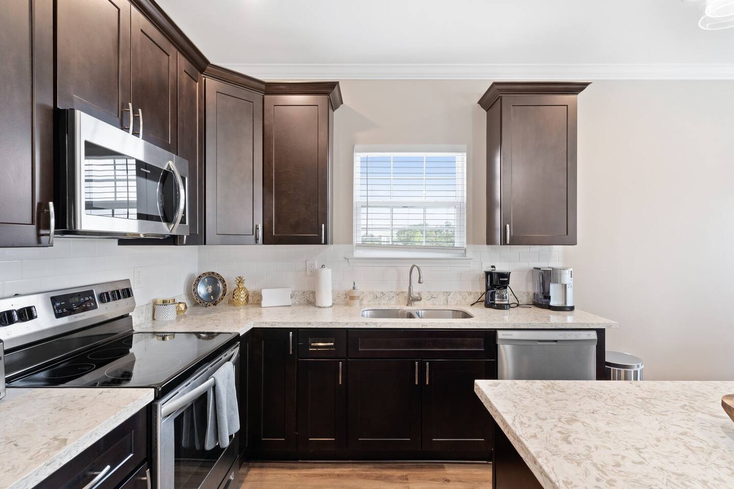 Kitchen equipped with any appliance you might need! (Microwave, oven, coffee maker, and more!)
