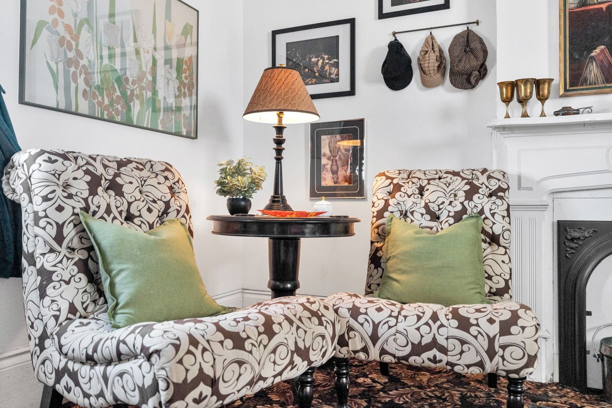 Intimate seating for quiet moments