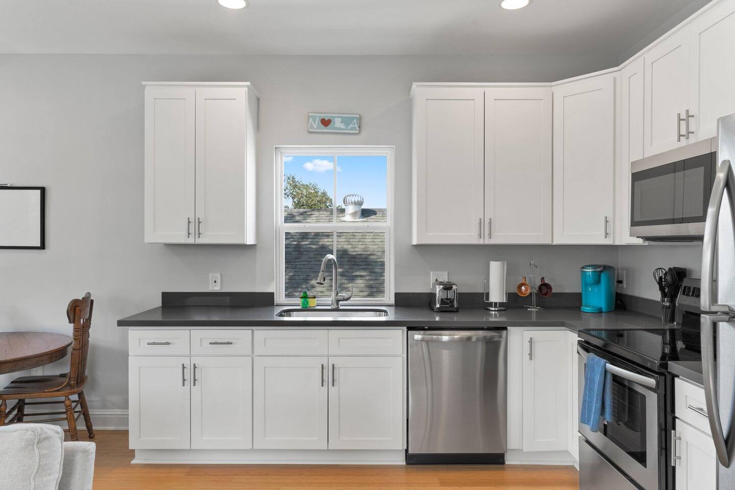 kitchen with everything you could need during your stay with us