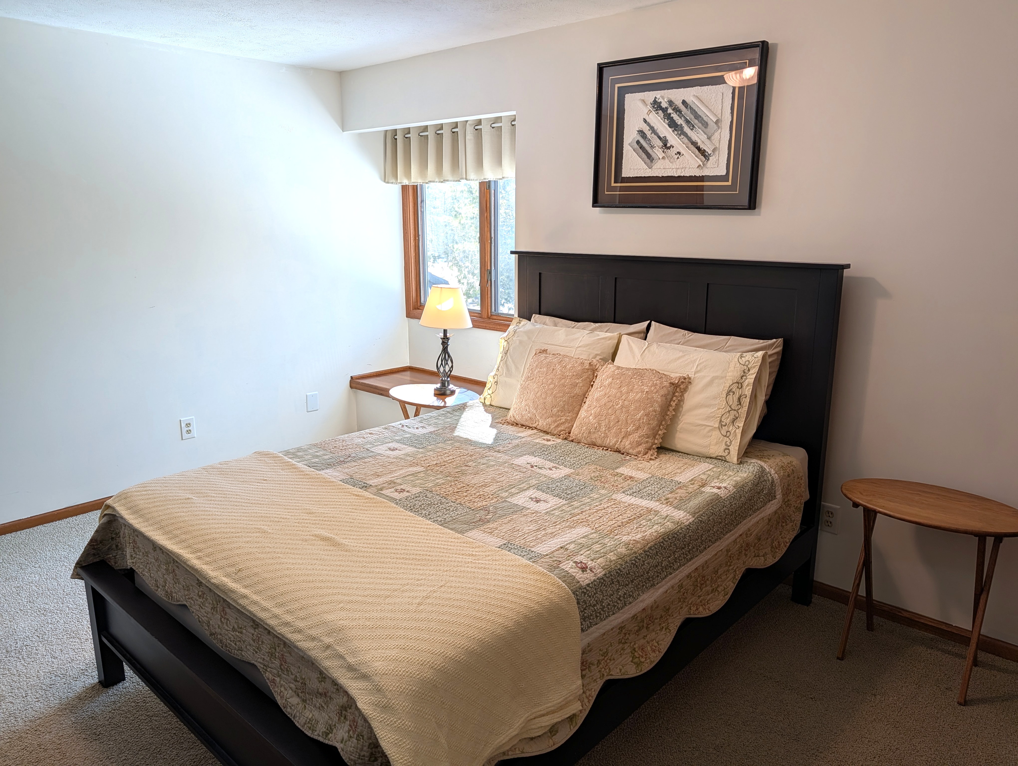 BEDROOM #4 (SECOND FLOOR):  Features a queen-size, two dressers, a closet, nightstands, a lamp and private entrance to the second floor "jack and jill bathroom".