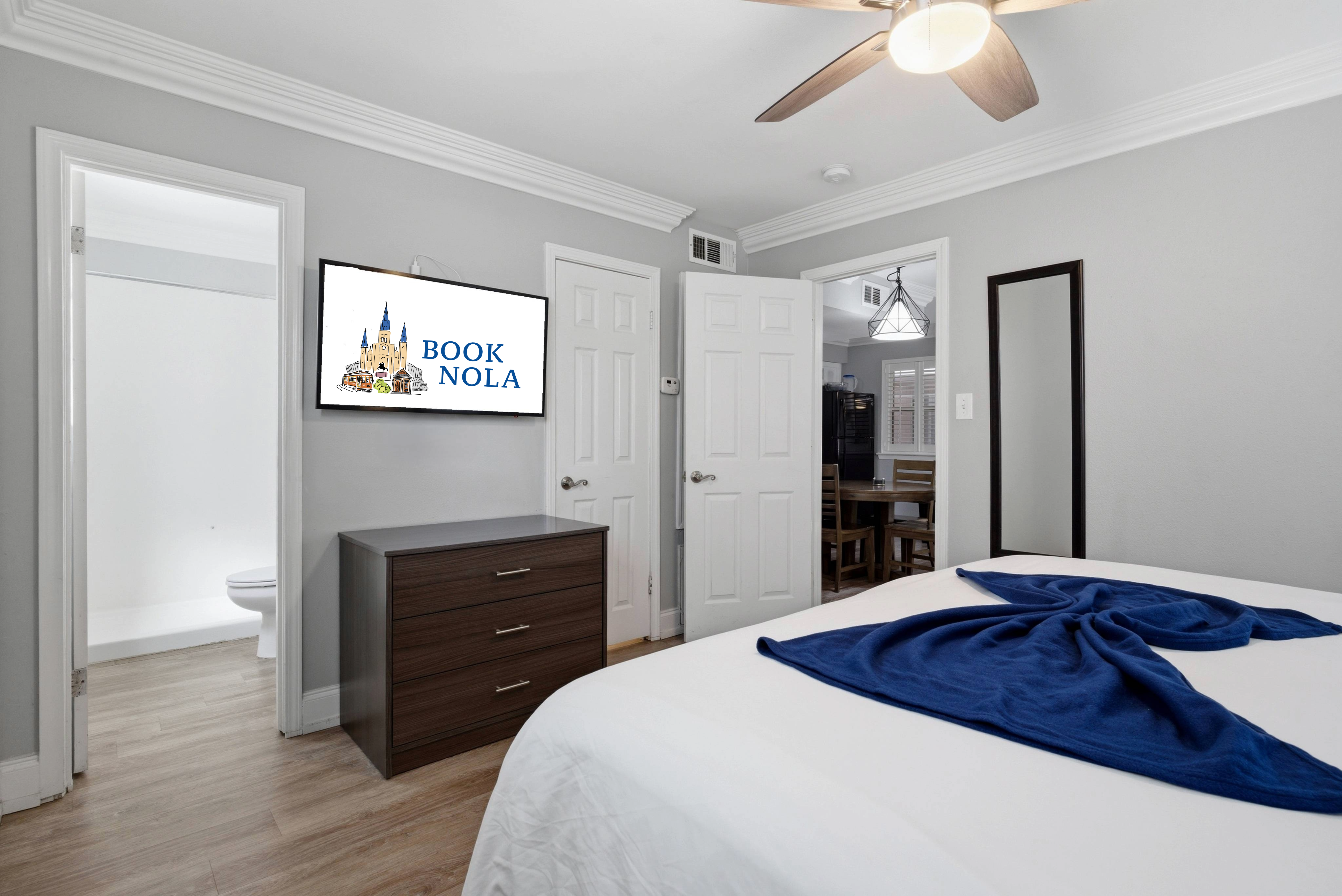 Private bedroom with peaceful energy