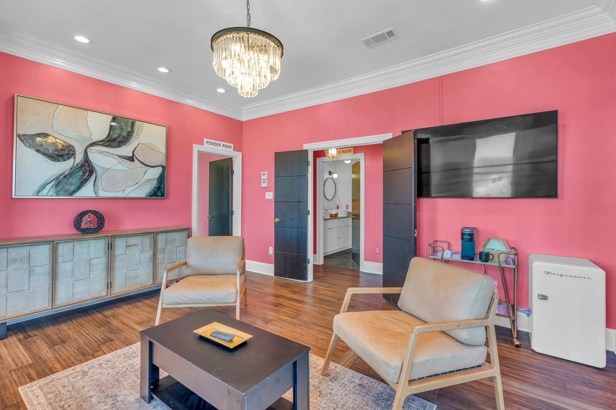 Open living space with easy flow